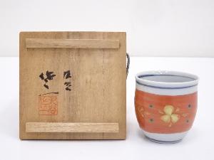 九谷焼　松本佐一造　色絵盃